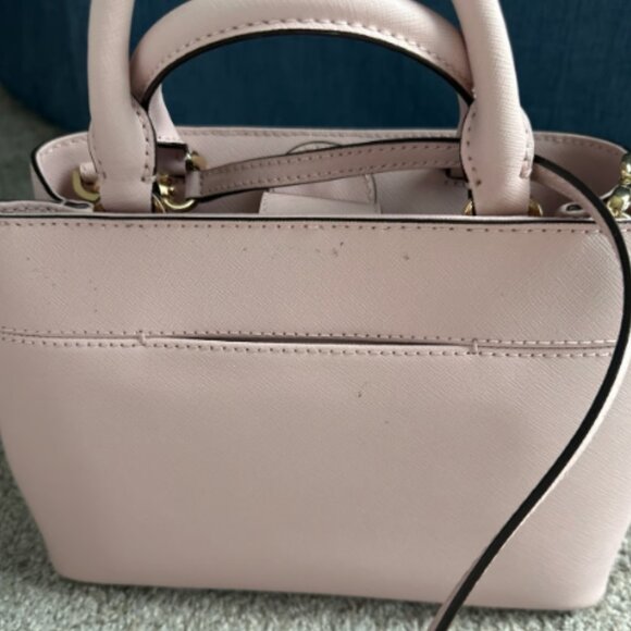 Michael Kors Hailee Small Saffiano Leather XS Satchel Crossbody Bag Blossom - Picture 9 of 11